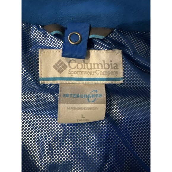 Columbia Boys Size Large Ski Jacket Snowboard Blue Outgrown Sleeve Omni Tech - Picture 10 of 14